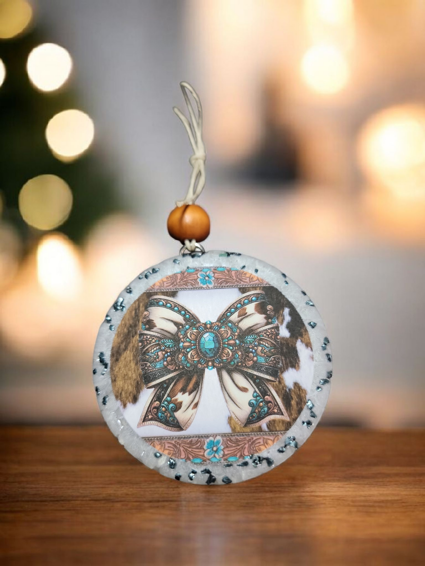 Western Bow White Car Freshie