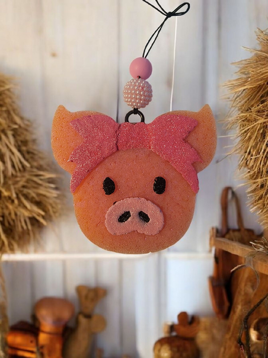 Pink Piggie Car Freshie