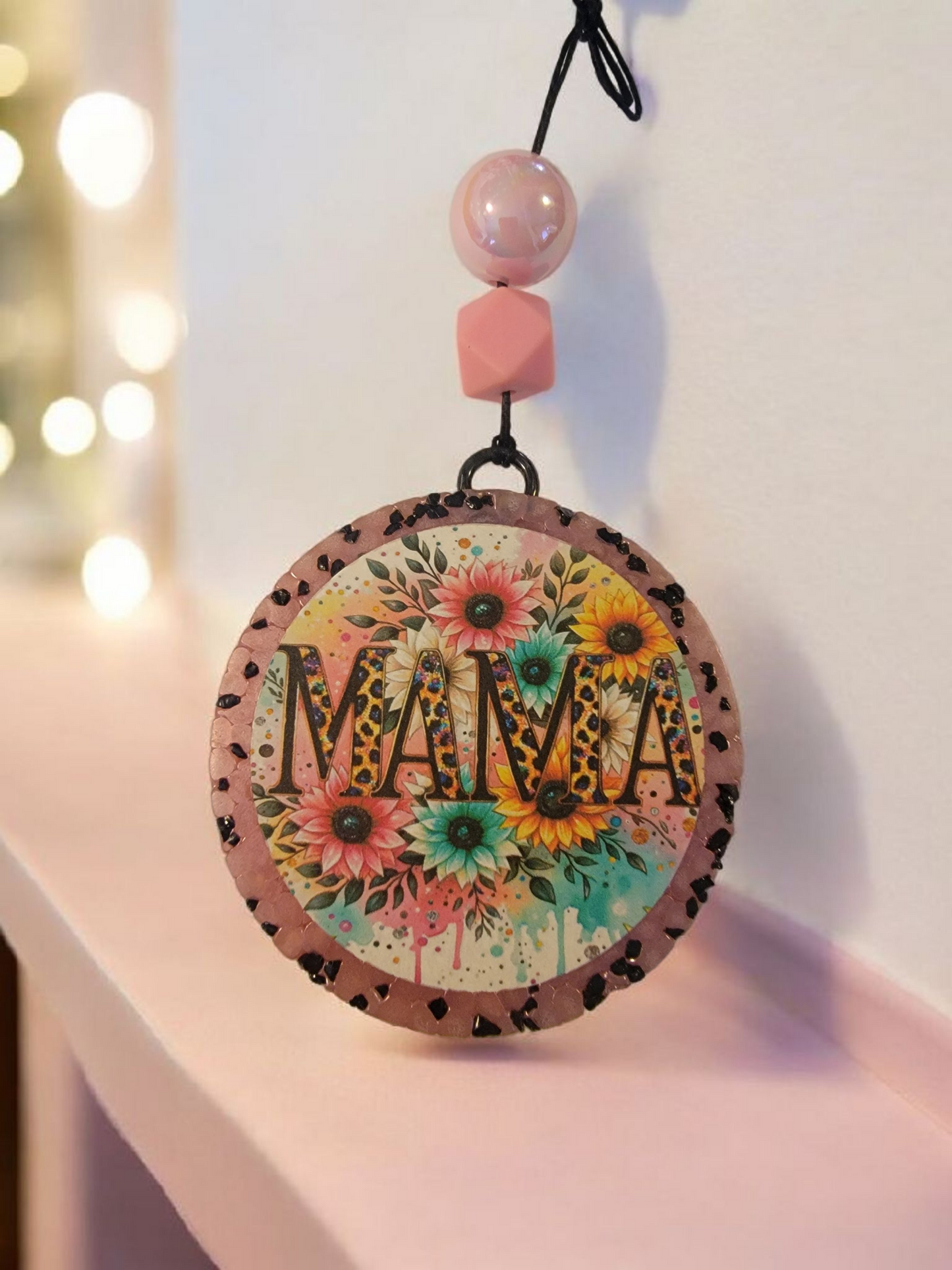 Mama with Sunflowers Car Freshie