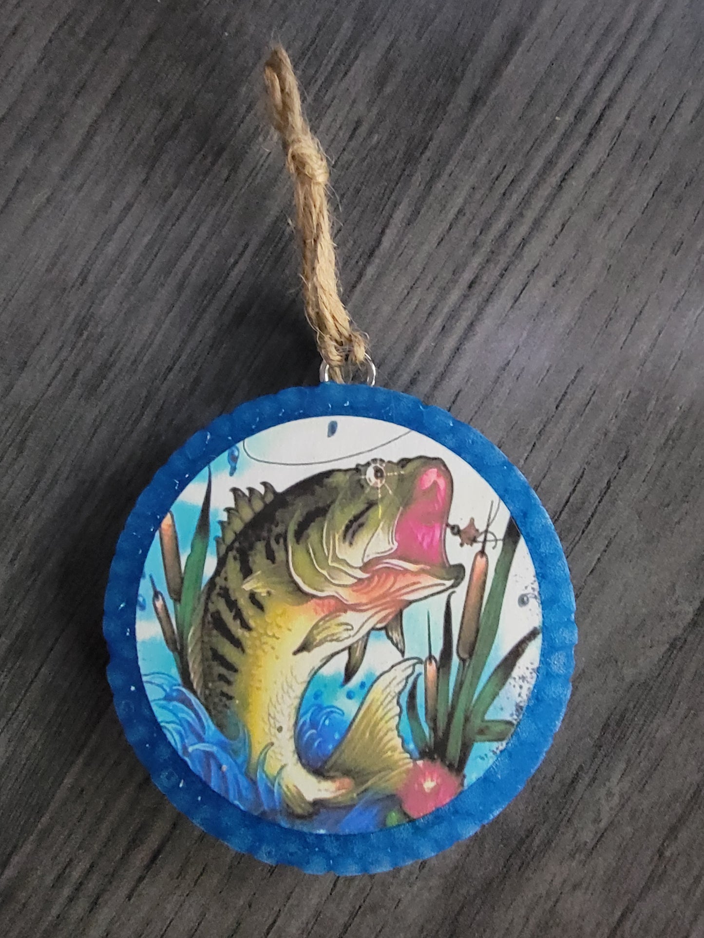 Fish Blue Car Freshie