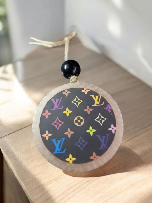 LV Black Multi Color Car Freshie