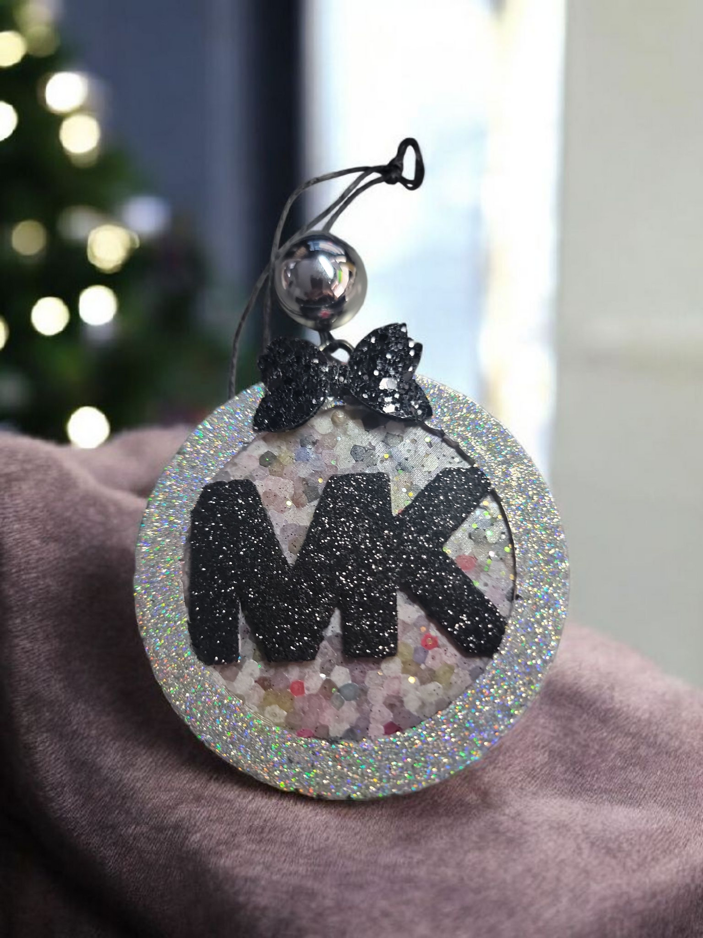 MK Black & Silver Car Freshie