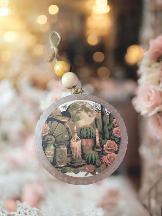 Cactus Scene Car Freshie