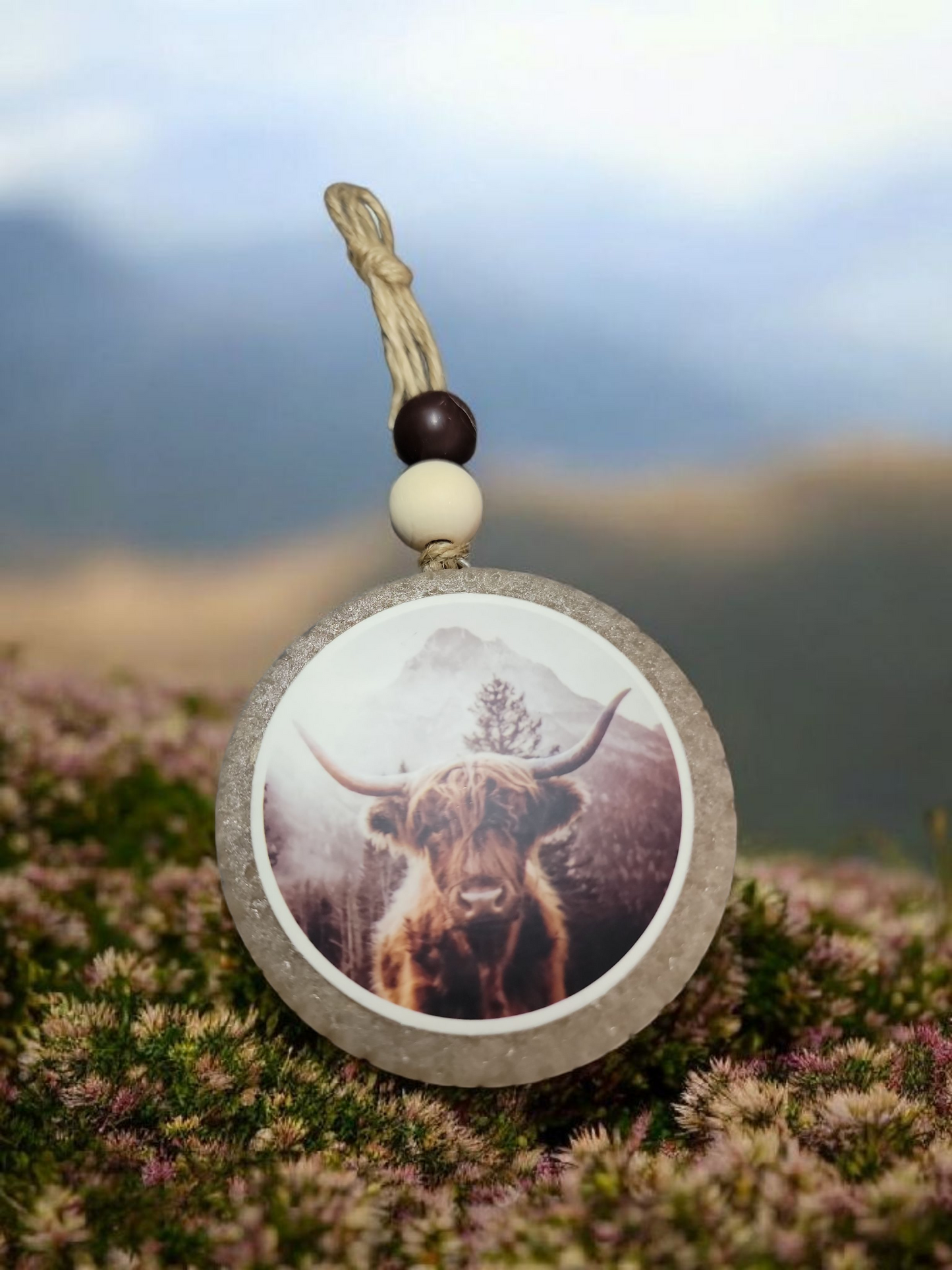 Longhorn Cow Car Freshie