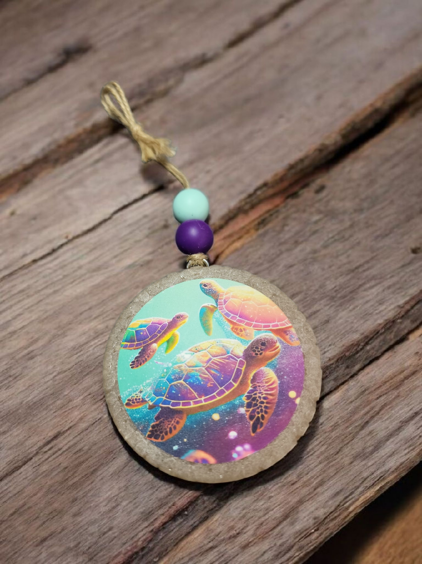 Turtles Colored Car Freshie